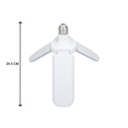 fan blade LED light bulb, focusing on its design and LED light.