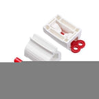 Compact and durable toothpaste squeezer stand for bathroom use.