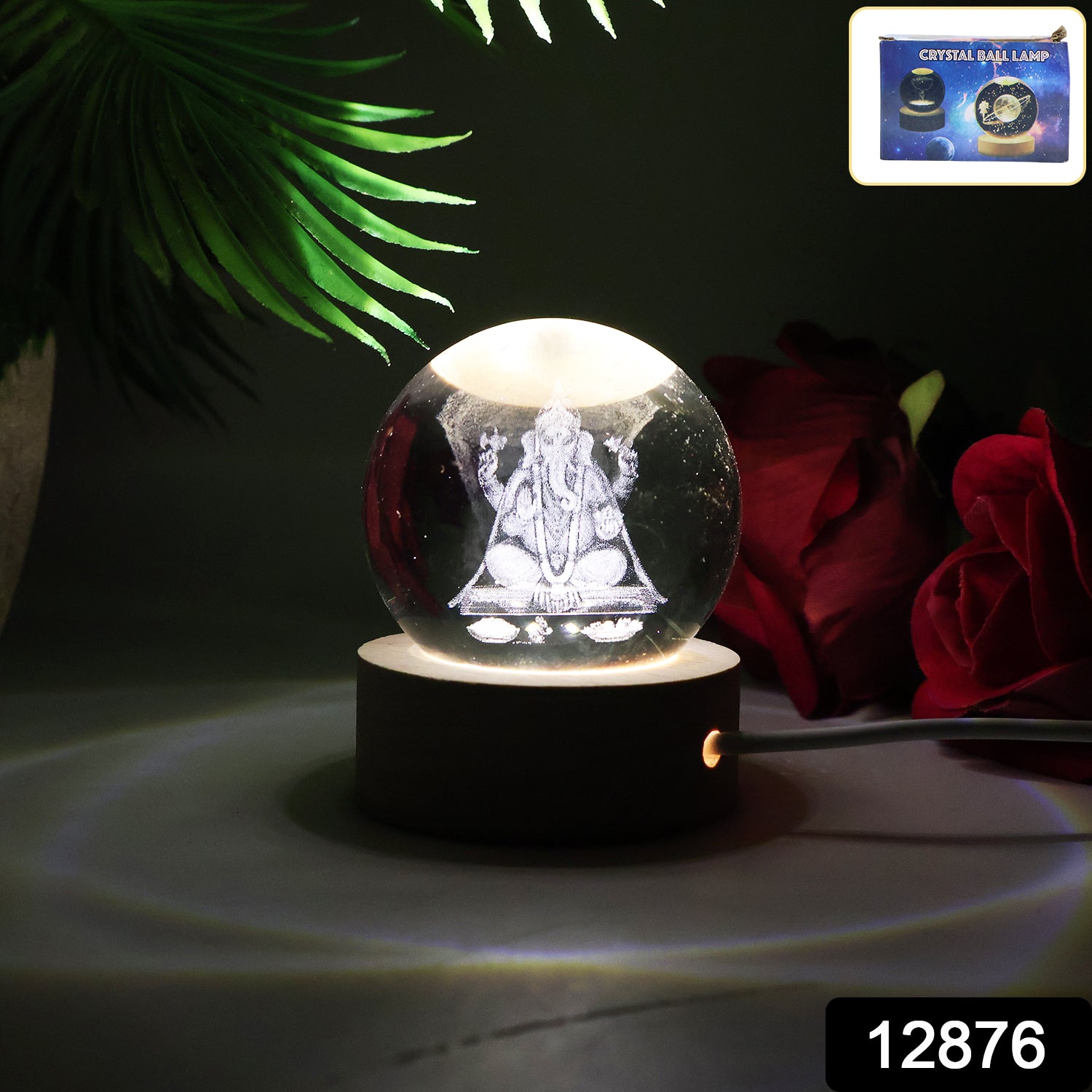 3D Crystal Ball Lamps For Home Decoration (1 Pc)
