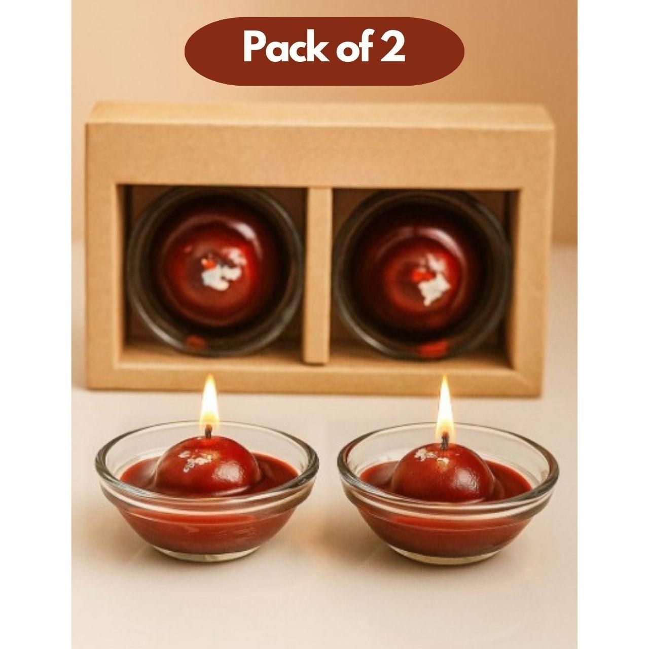 Gulab Jamun Scented Candle (Pack of 2)