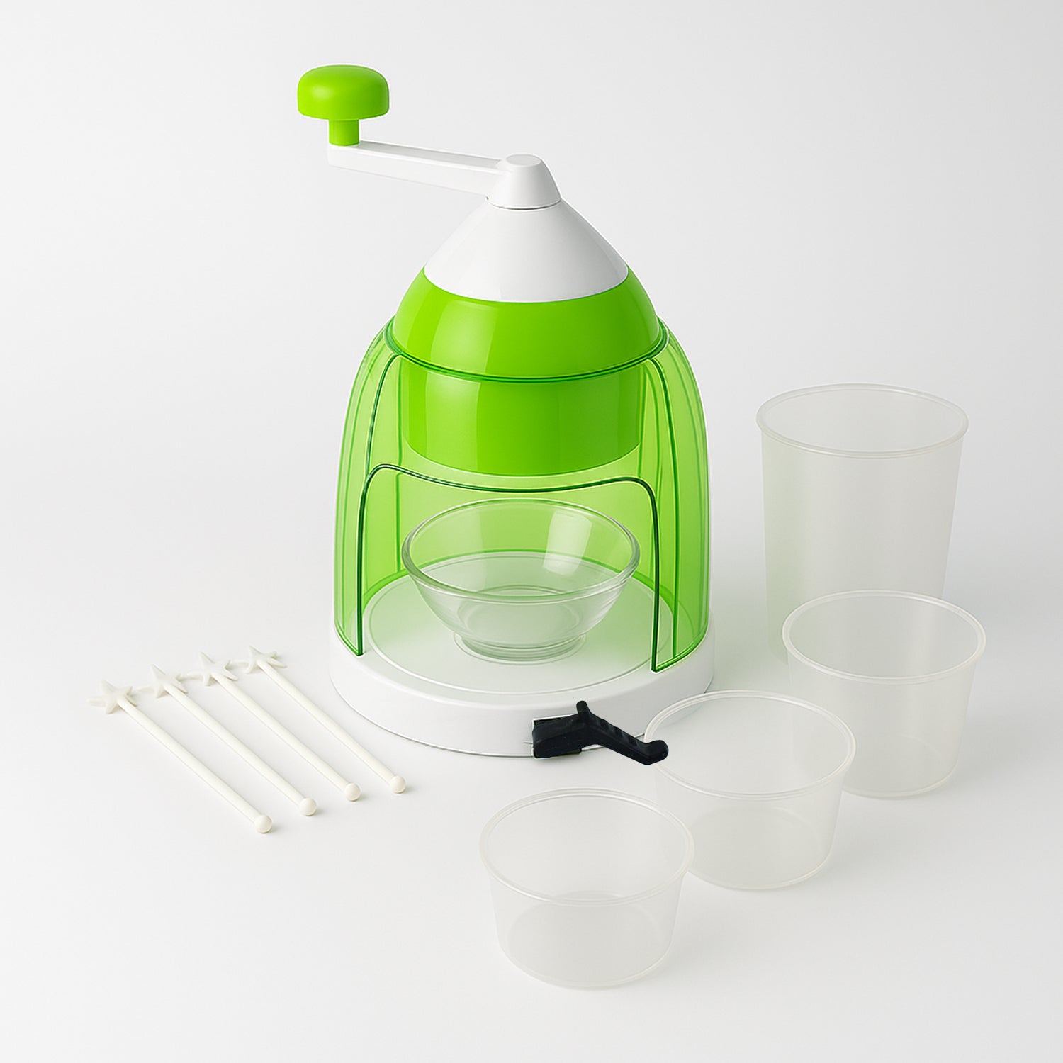 Manual Ice Crusher  Snow Cone Maker With Hand Crank