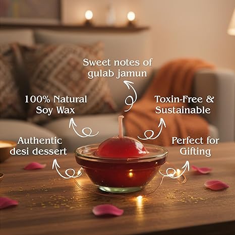 Gulab Jamun Scented Candle (Pack of 2)