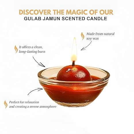 Gulab Jamun Scented Candle (Pack of 2)