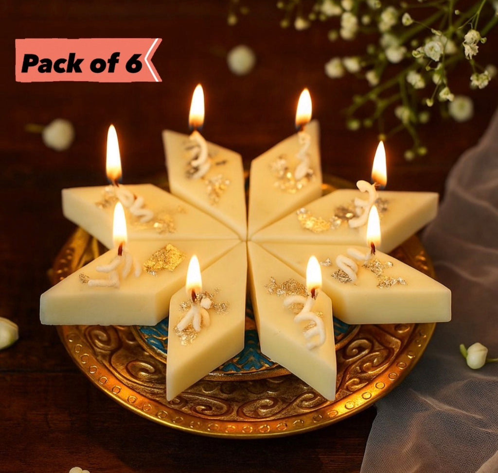 Kaju Katli Candle (Pack of 6)
