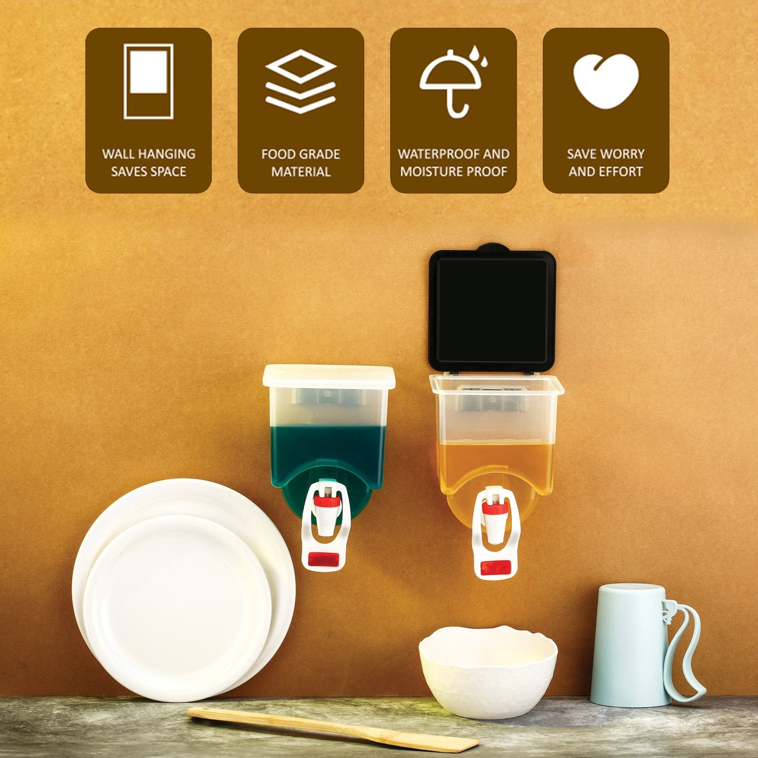 Wall Mounted Oil Dispenser Bottle