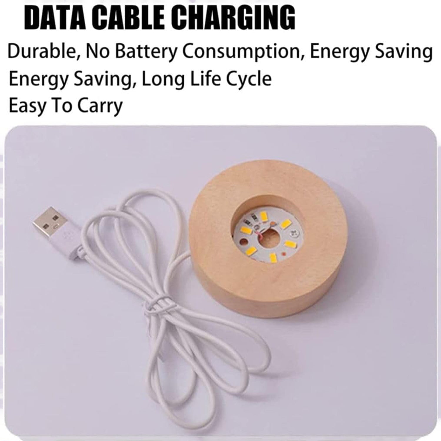 3D Crystal Ball Lamps For Home Decoration (1 Pc)