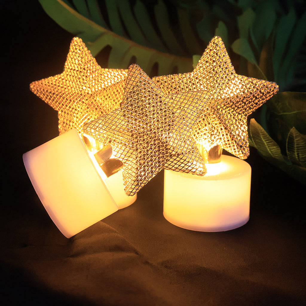 Decorative Led Star Candles (Set of 12)