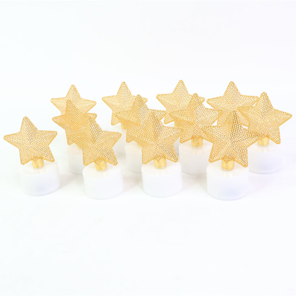 Decorative Led Star Candles (Set of 12)