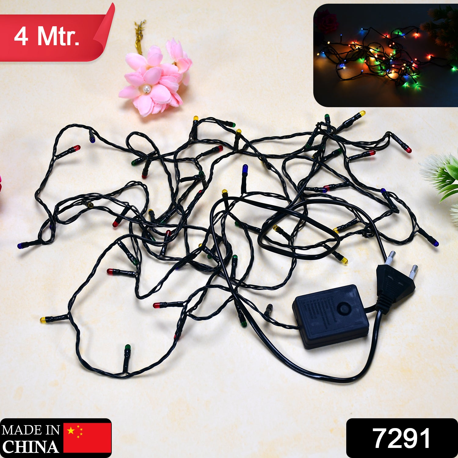 4 Meter Festival Decoration Led String Light In Multicolor