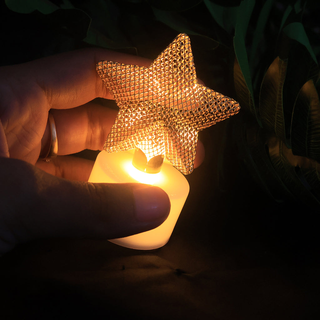 Decorative Led Star Candles (Set of 12)